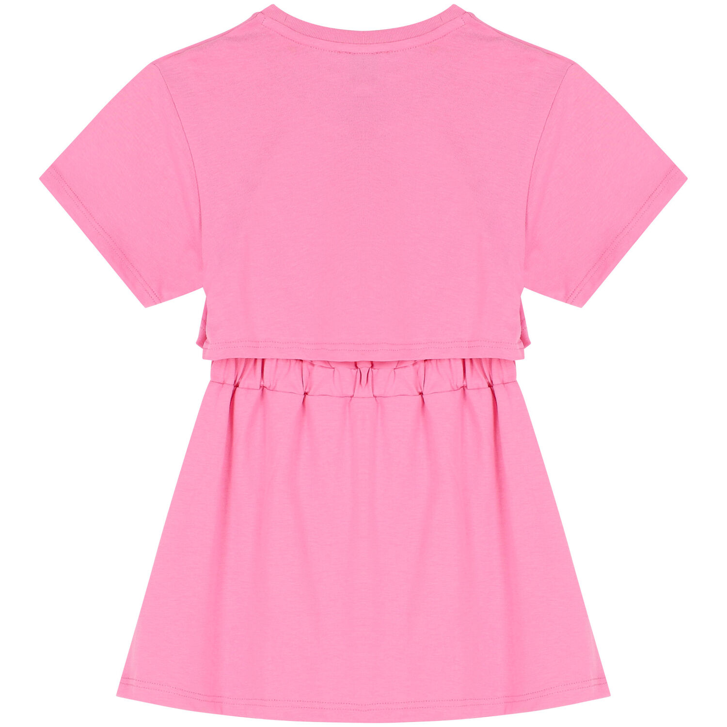 Girls Pink Logo Dress, 1, hi-res