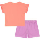 Girls Coral & Purple Tweety Bird Pyjamas, 1, hi-res