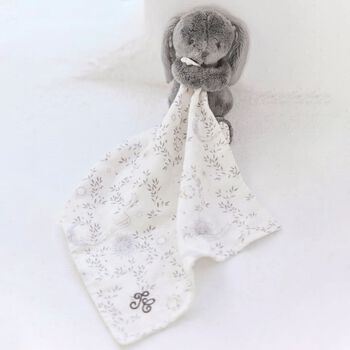Grey Rabbit Baby Comforter