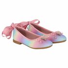 Girls Rainbow Glitter Shoes, 1, hi-res