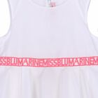 Girls White Embroidered Dress, 1, hi-res