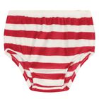 Baby Girls Ivory & Red Striped Dress Set, 1, hi-res
