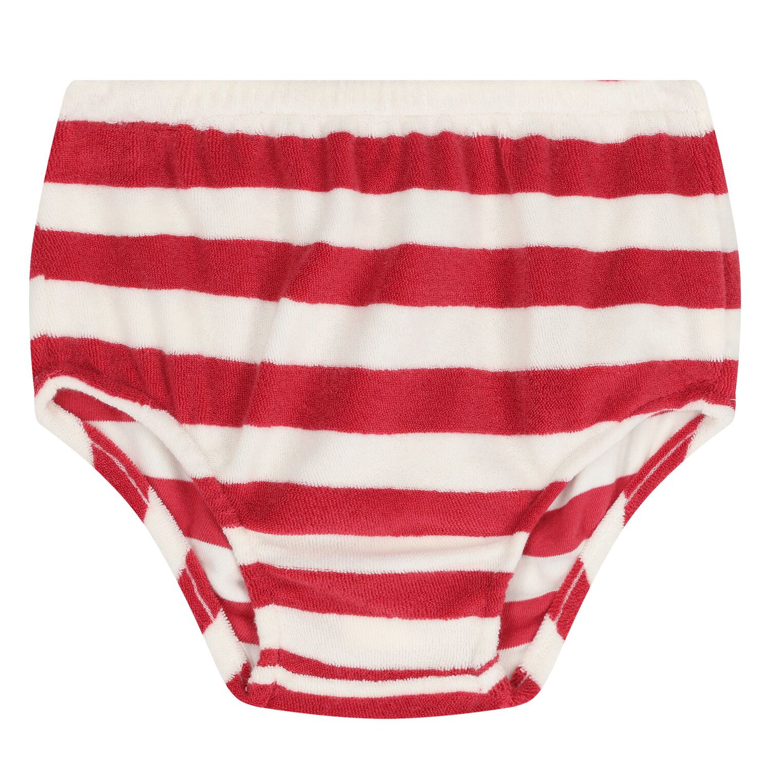 Baby Girls Ivory & Red Striped Dress Set, 1, hi-res