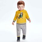 Younger Boys Yellow, Grey & Navy 3 Piece Tracksuit, 1, hi-res