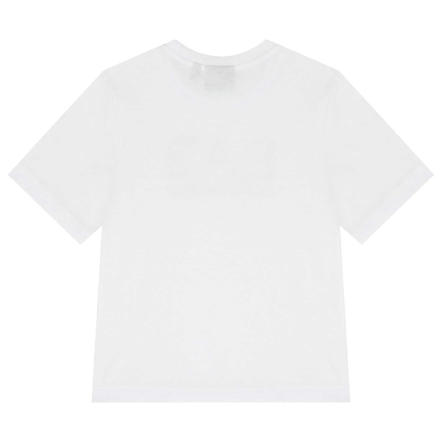 Boys White Logo T-Shirt, 1, hi-res