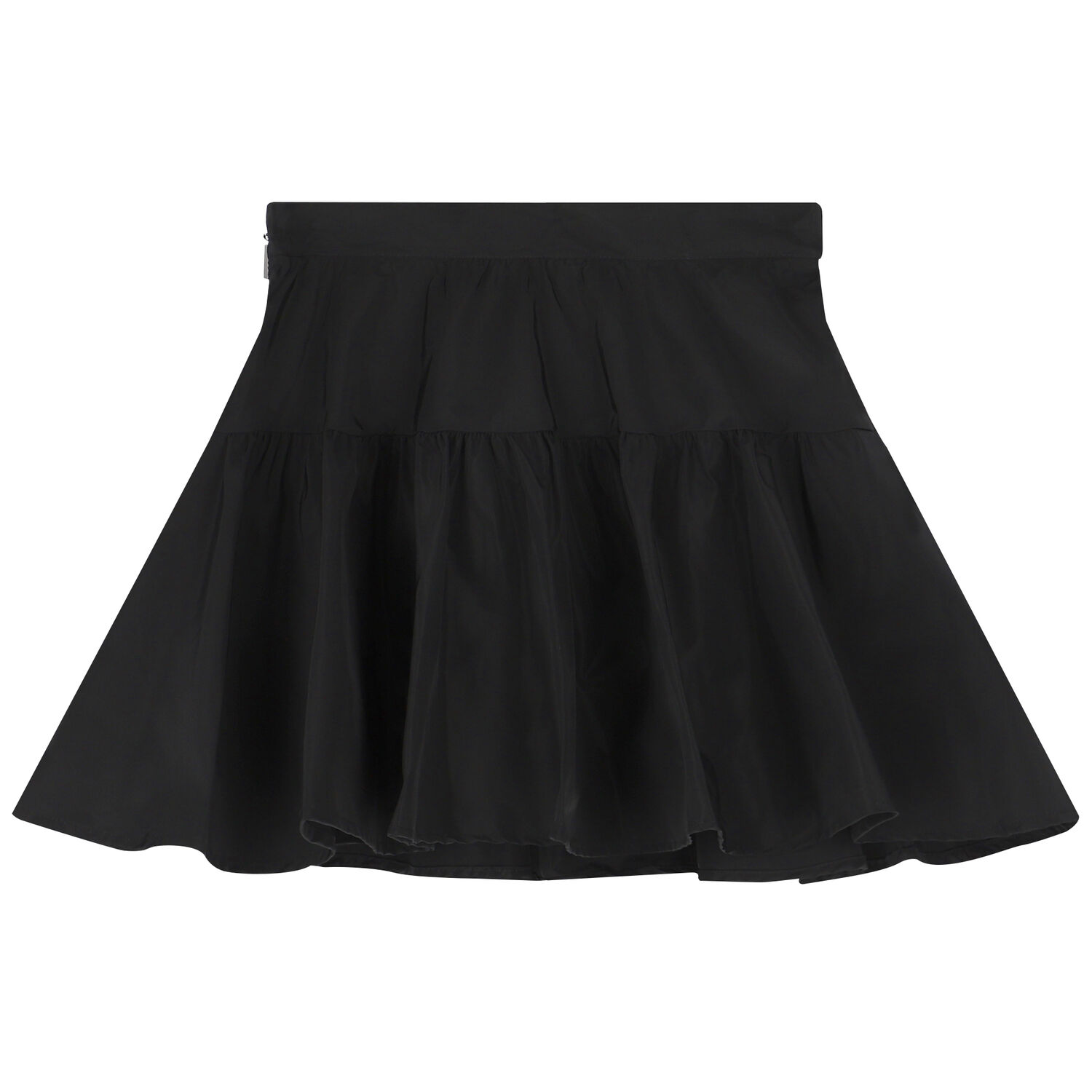 Girls Black Logo Skirt, 1, hi-res