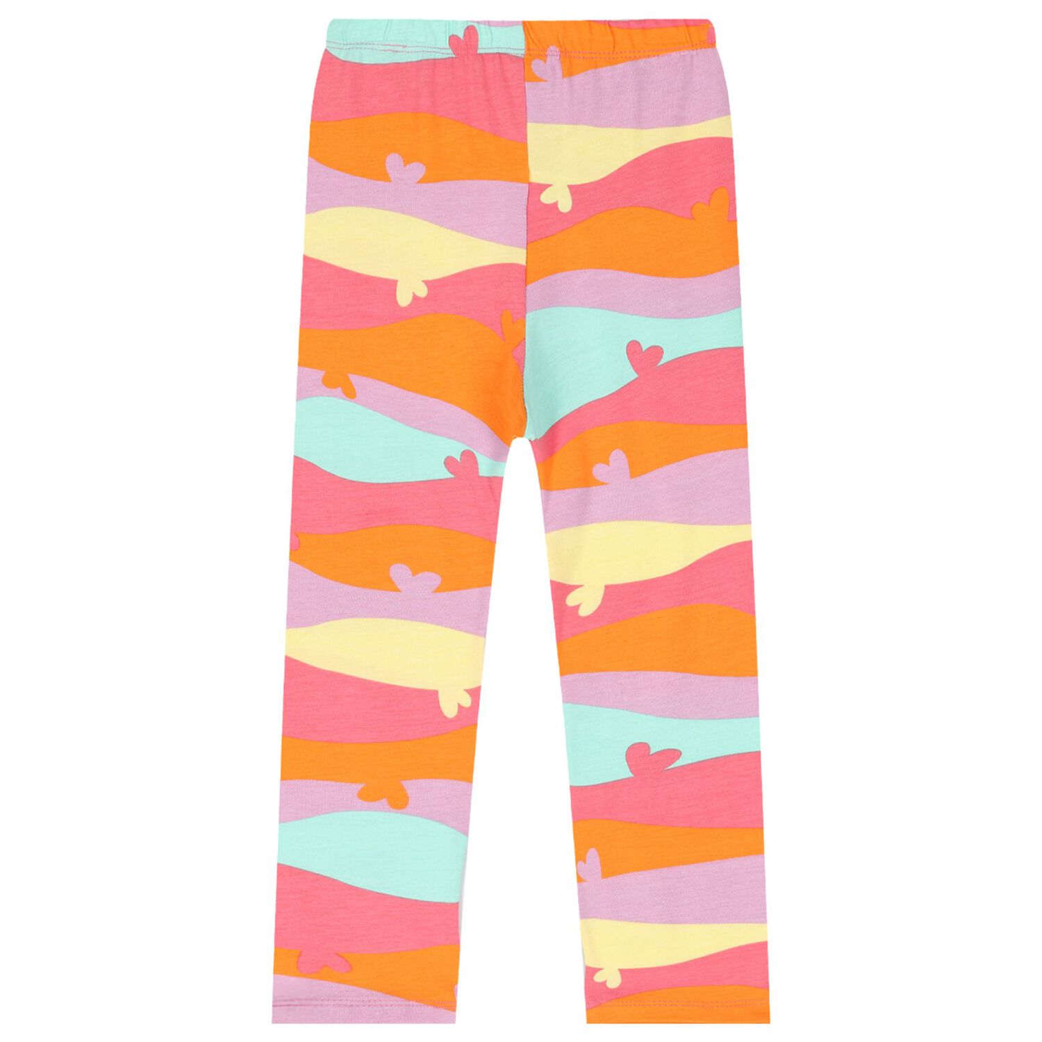 Girls Pink Heart Leggings Set, 1, hi-res