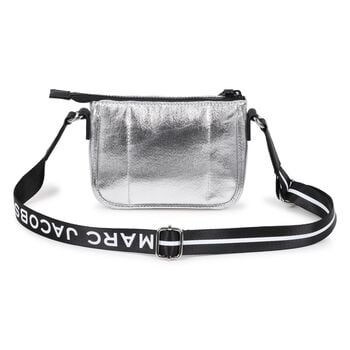 Girls Silver Logo Handbag