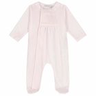 Baby Girls Pink Cotton Babygrow, 2, hi-res