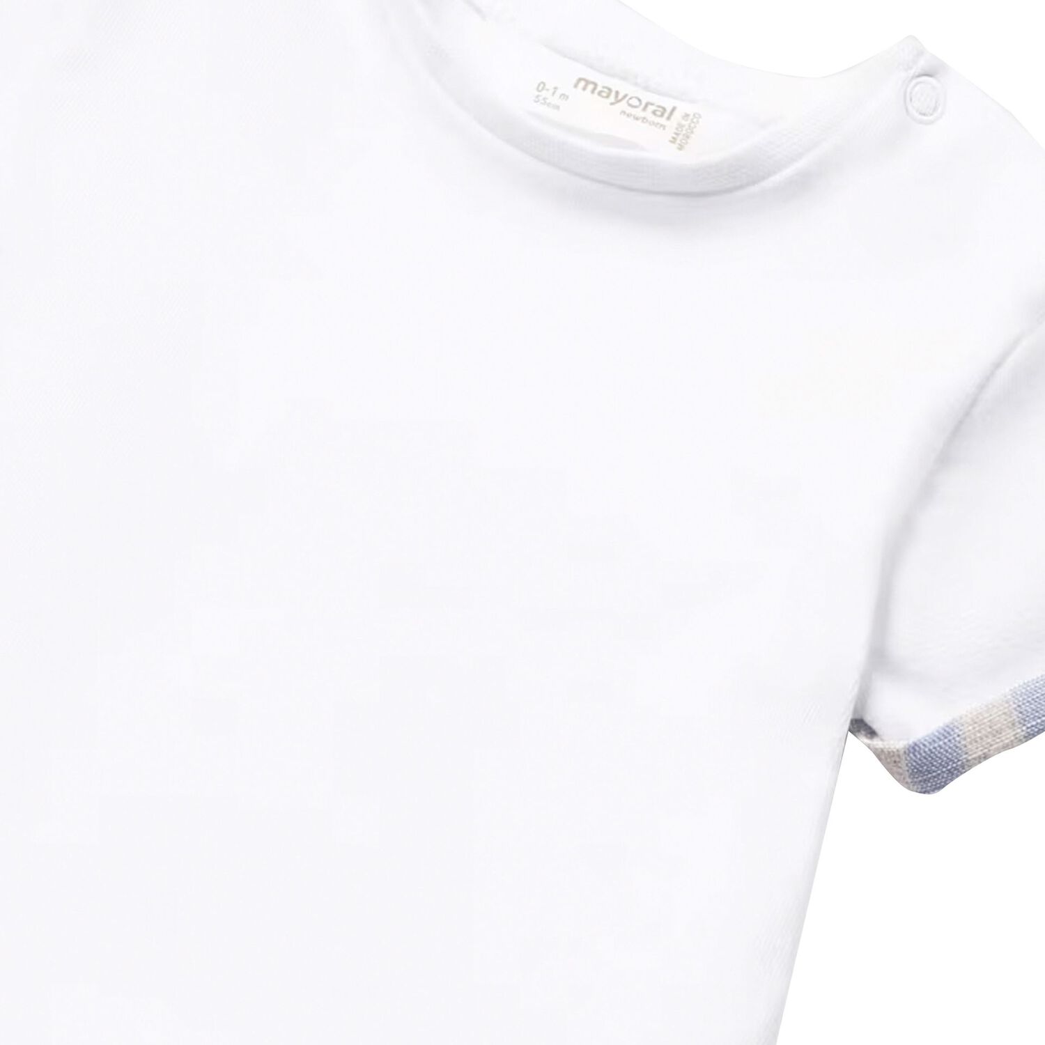 Baby Boys White & Blue Striped Dungaree Set, 1, hi-res image number null