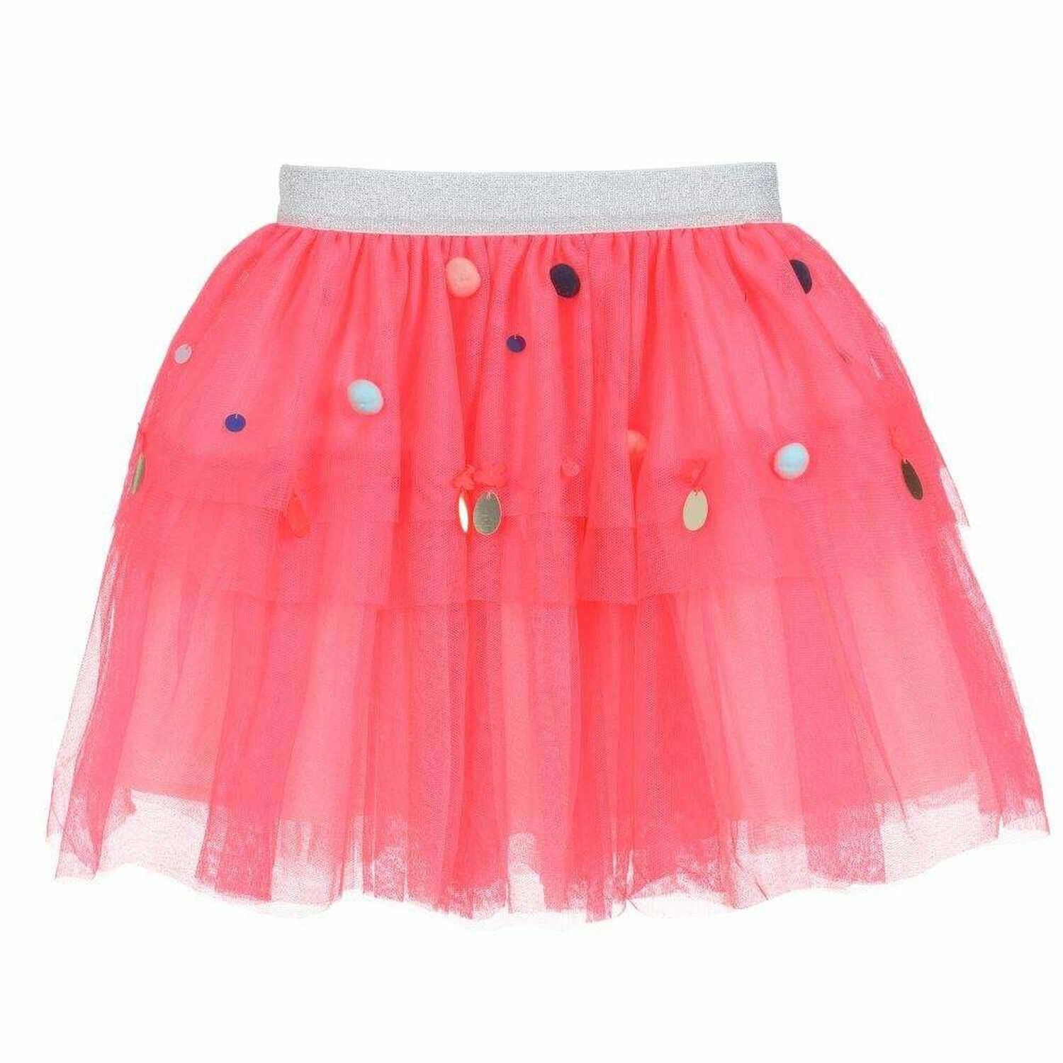 Girls Pink Tulle Skirt, 1, hi-res image number null