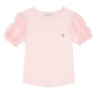Girls Pink Tulle T-Shirt, 1, hi-res
