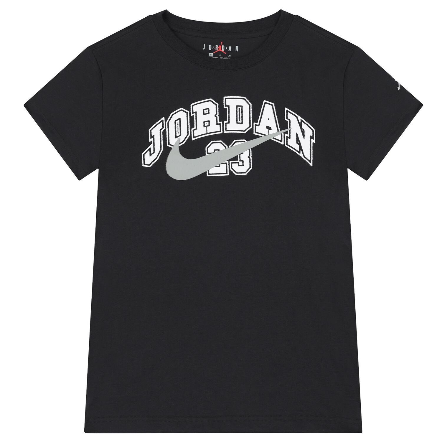 Boys Black Jordan Logo T-Shirt, 1, hi-res