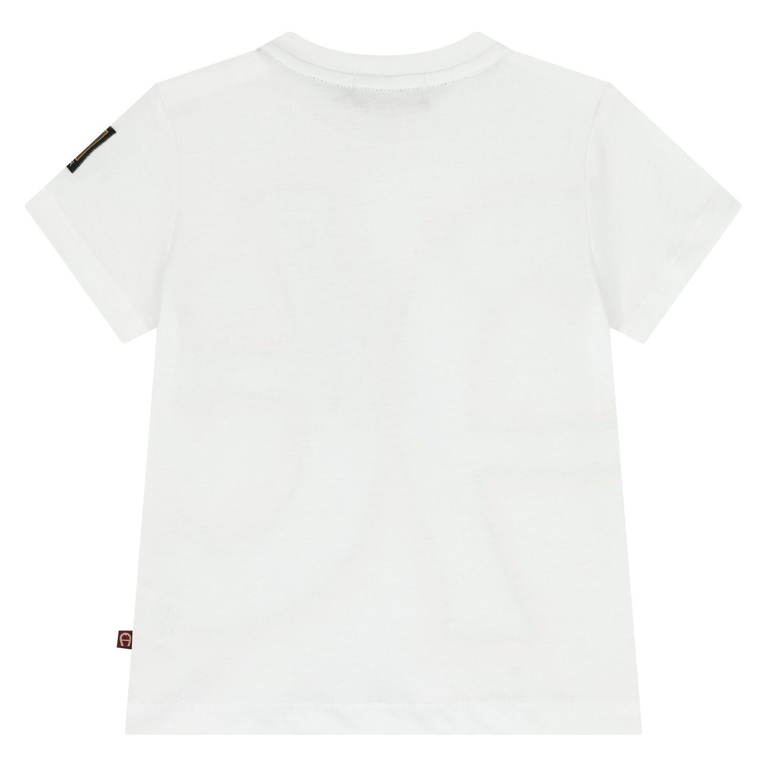 Younger Boys White Logo T-Shirt, 1, hi-res