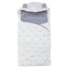 White & Grey Dots Baby Nest, 1, hi-res