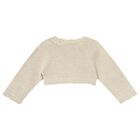 Baby Girls Gold Knitted Cardigan, 1, hi-res