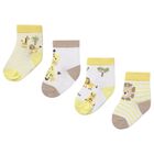 Baby Boys Yellow & White Socks ( 4-Pack ), 2, hi-res