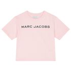 Girls Pink Rhinestones Logo T-Shirt, 2, hi-res