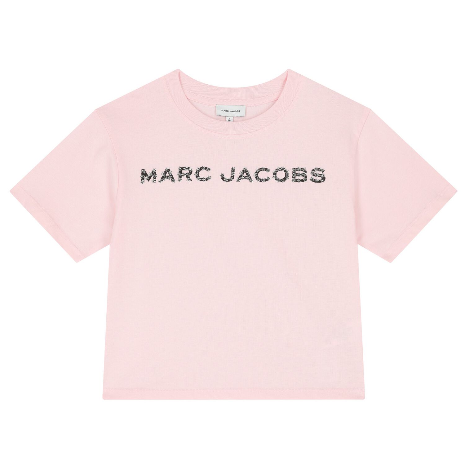 Girls Pink Rhinestones Logo T-Shirt, 2, hi-res image number null