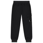 Boys Black Logo Joggers, 1, hi-res