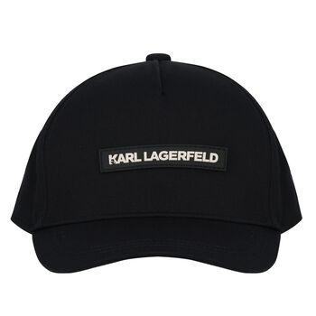 Boys Black Logo Cap