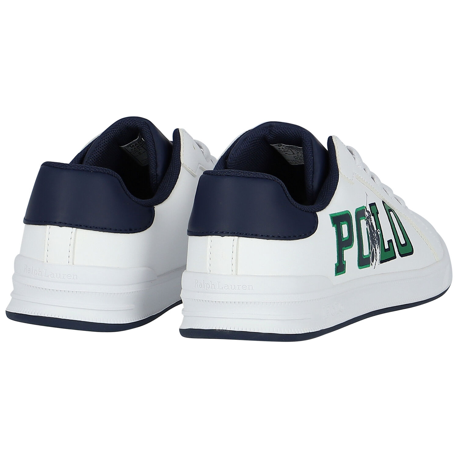 Boys White Logo Trainers, 1, hi-res image number null