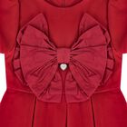 Girls Red Bow Dress, 1, hi-res