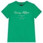 Boys Green Logo T-Shirt, 1, hi-res
