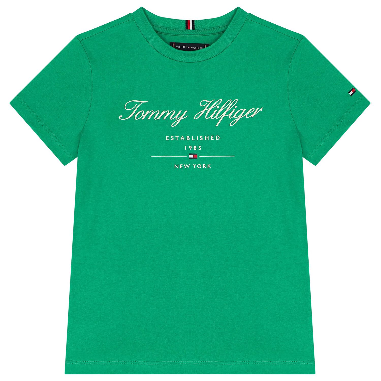 Boys Green Logo T-Shirt, 1, hi-res