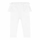 Baby Girls White Leggings Set, 1, hi-res