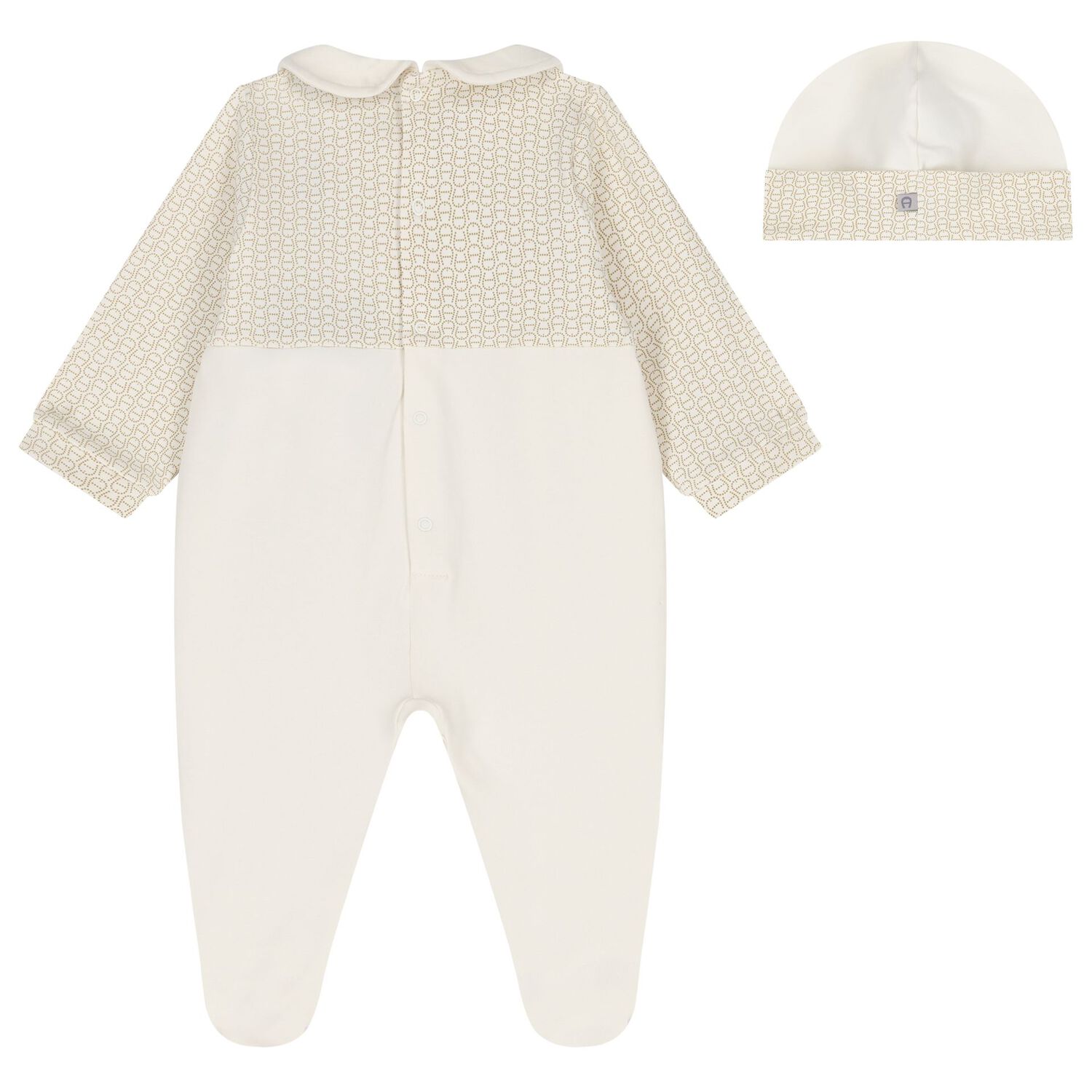 Ivory Logo Babygrow & Hat Gift Set, 1, hi-res image number null