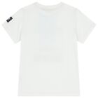 Boys White Logo T-Shirt, 1, hi-res