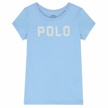 Girls Blue Logo T-Shirt