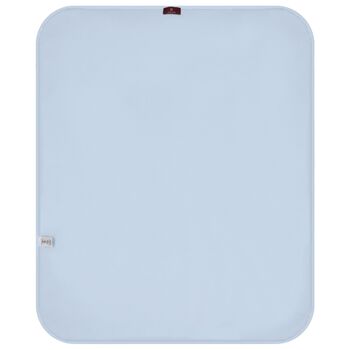 Baby Boys White & Blue Logo Blanket