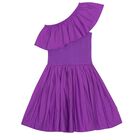 Girls Purple Ruffle Chloey Dress, 3, hi-res