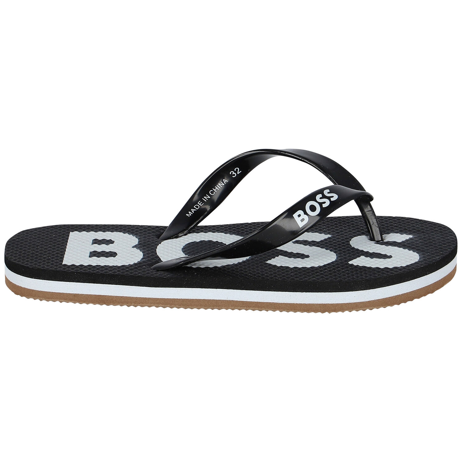 Black Logo Flip-Flops, 1, hi-res image number null