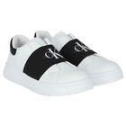 White Logo Trainers, 1, hi-res