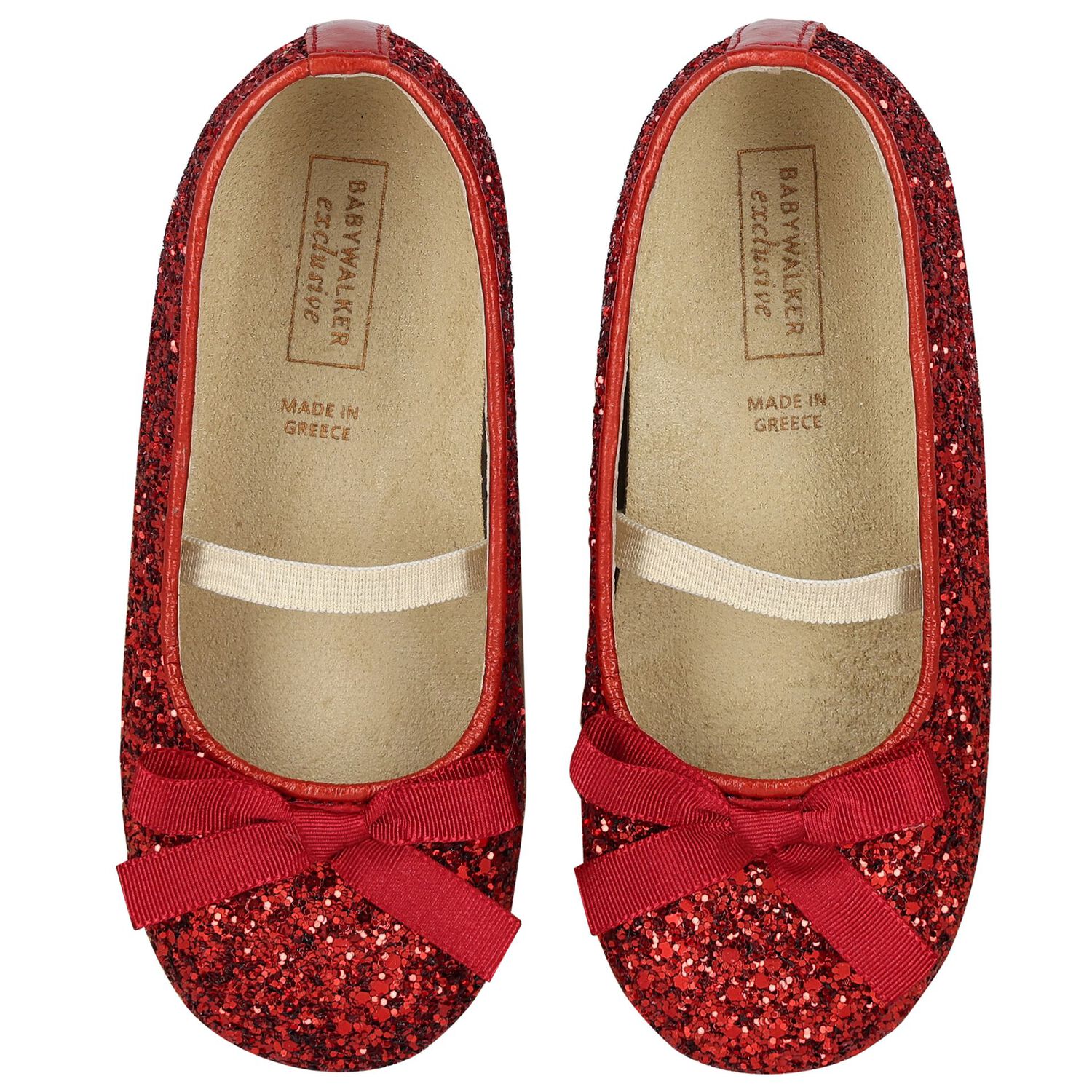 Girls Red Ballerina Shoes, 1, hi-res image number null