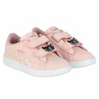 Girls Pink Logo Trainers, 1, hi-res