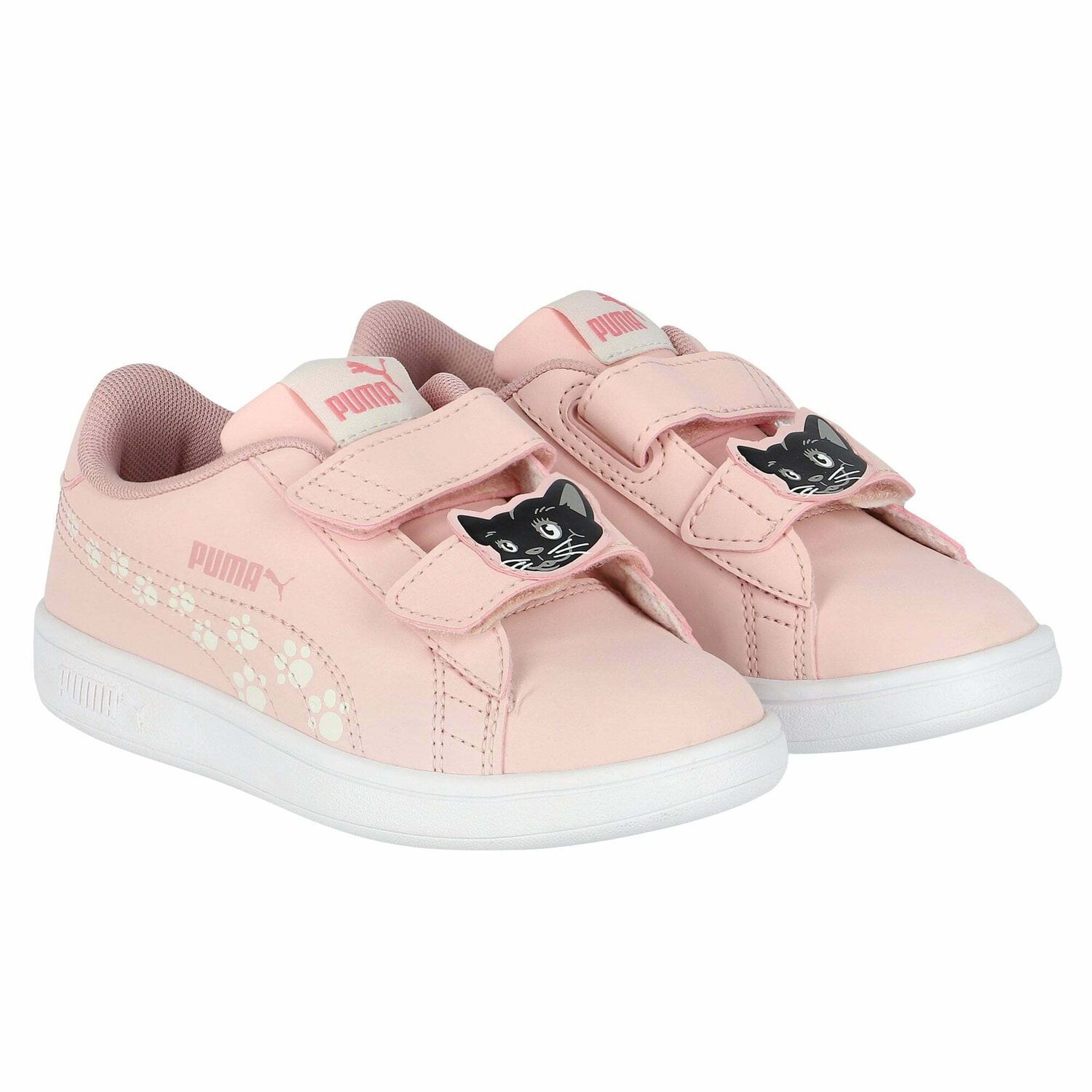 Girls Pink Logo Trainers, 1, hi-res image number null