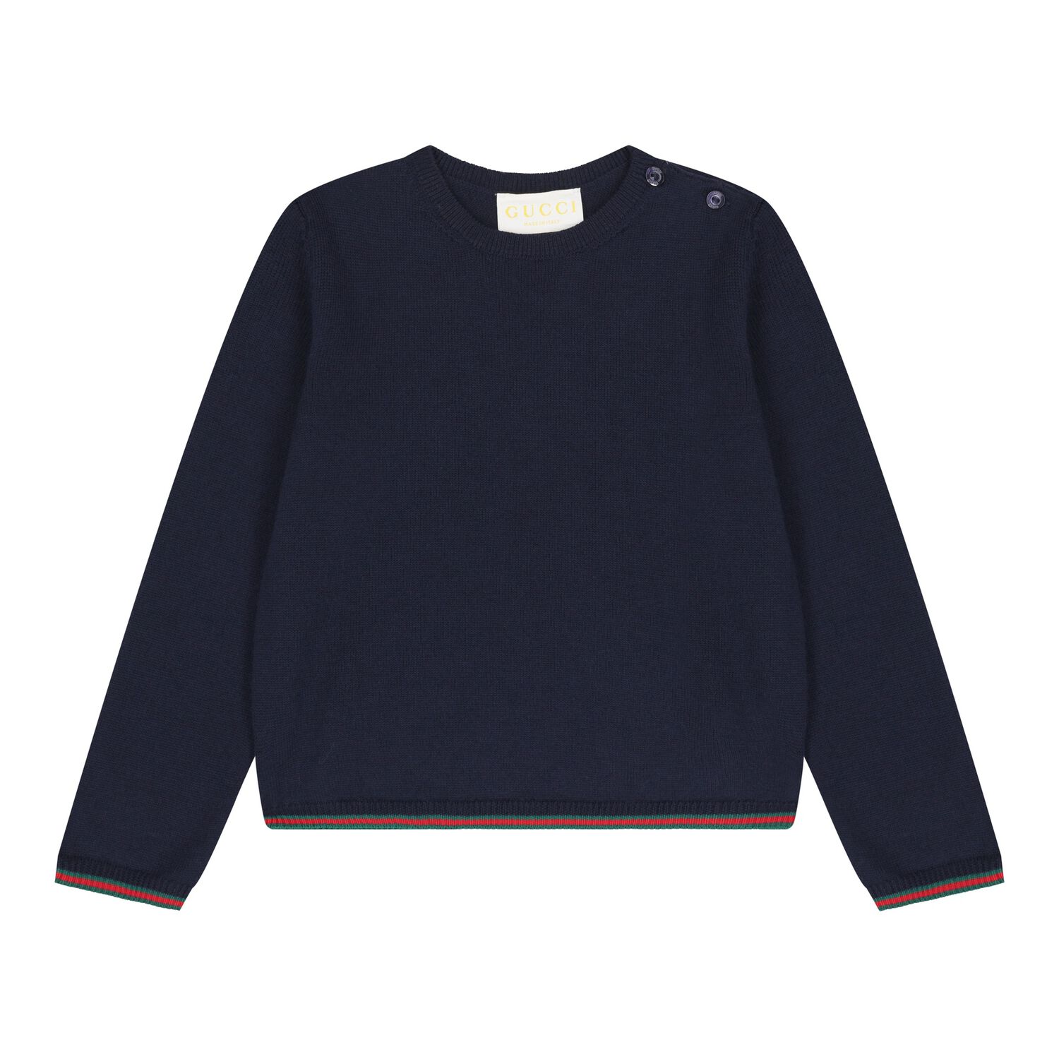 Baby Boys Navy Blue Web Striped Sweaatshirt, 1, hi-res image number null