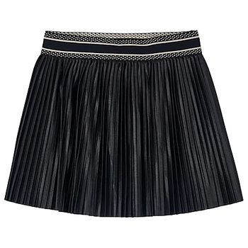Girls Black Pleated Skirt