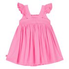 Younger Girls Pink Dress, 1, hi-res