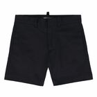 Boys Black Logo Shorts, 1, hi-res