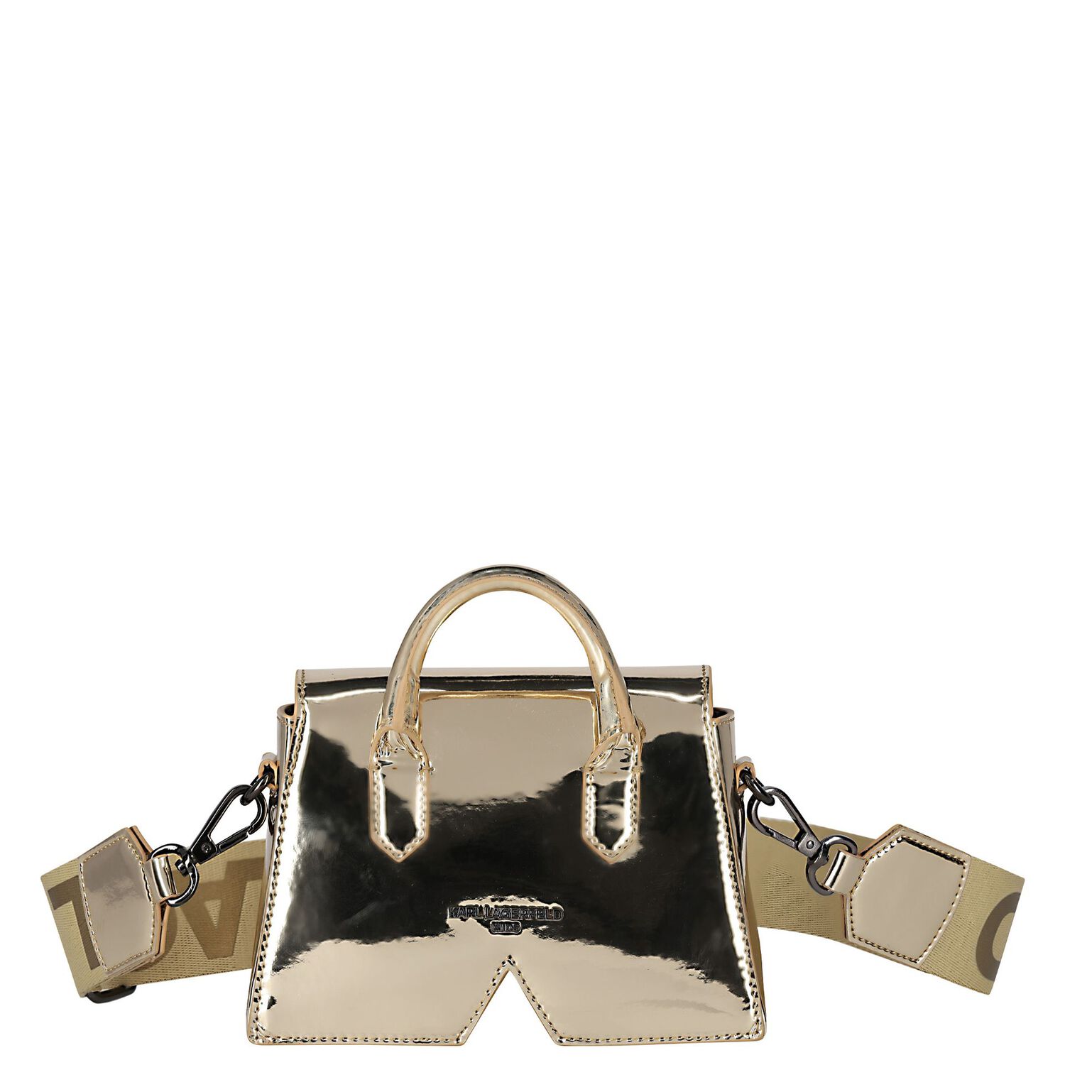 Girls Gold Logo Handbag, 2, hi-res image number null