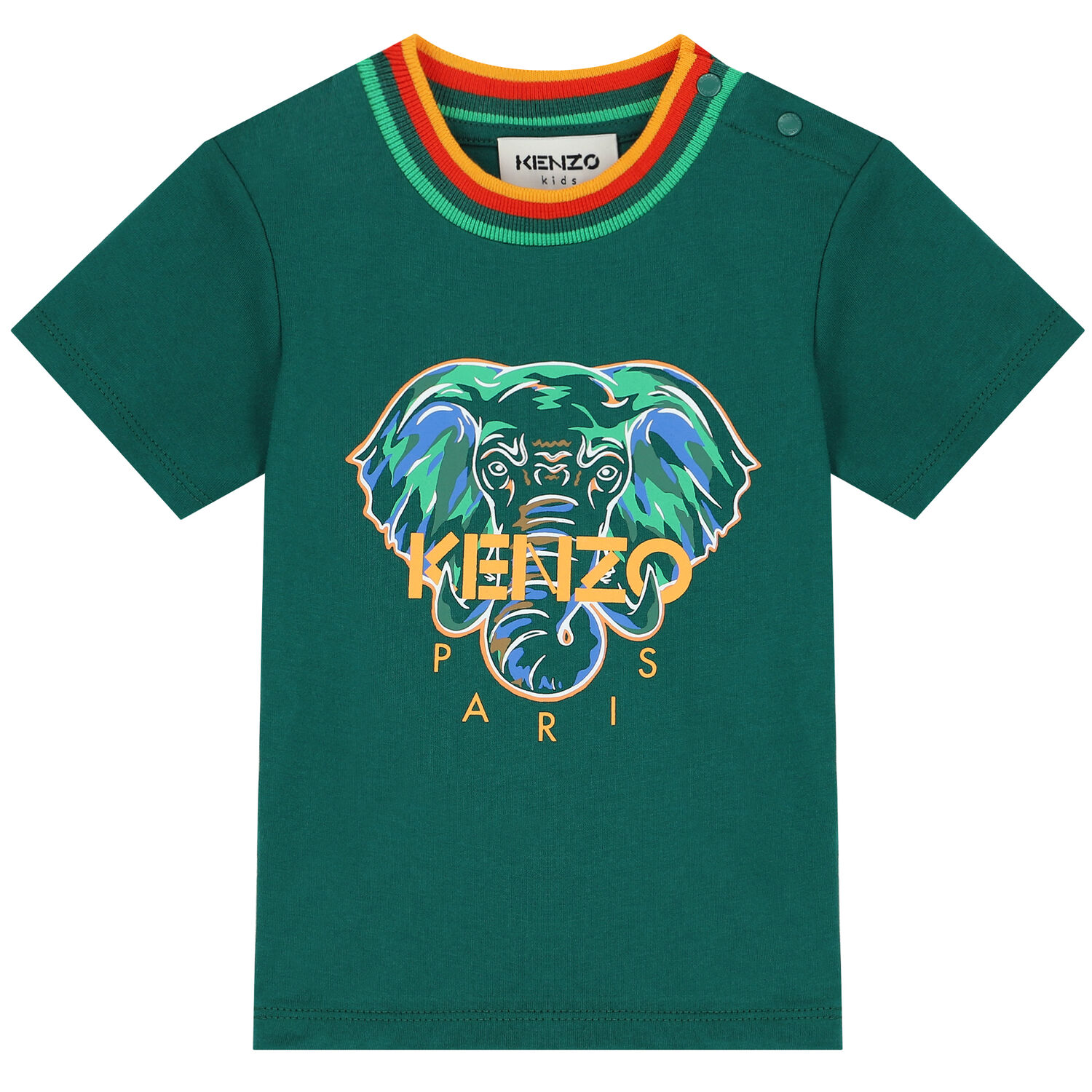 Younger Boys Green & Beige Logo Shorts Set, 1, hi-res