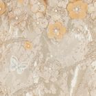Girls Gold Butterfly Jacquard Dress, 1, hi-res