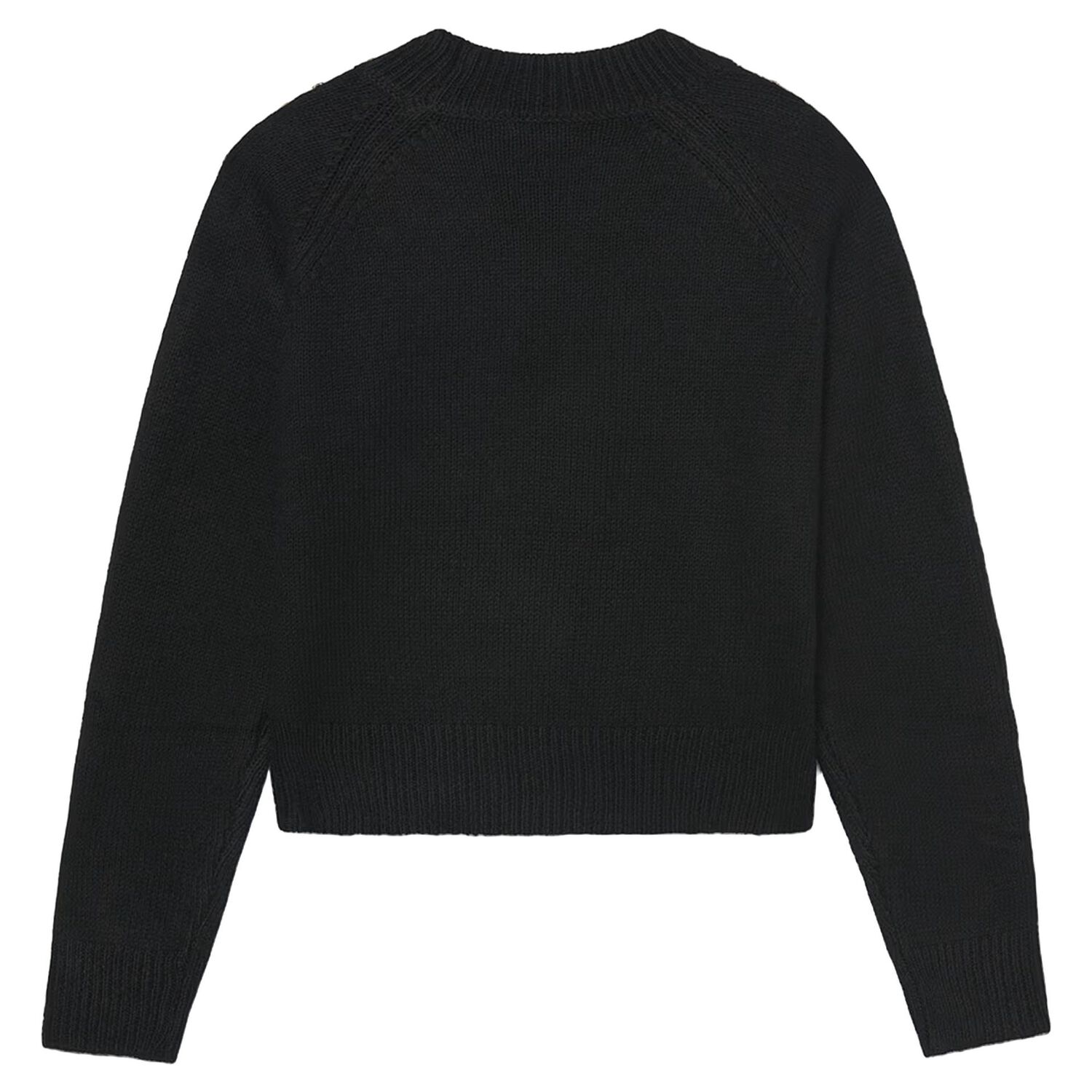 Girls Black Rhinestone Jumper, 2, hi-res