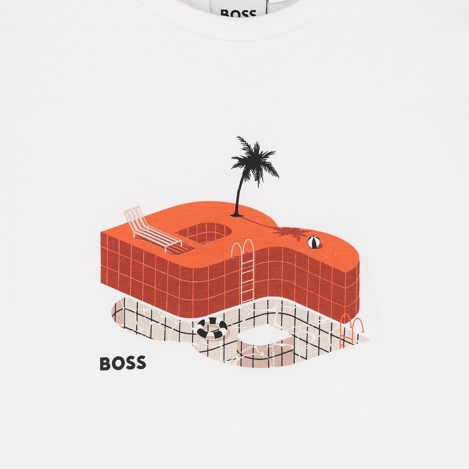 Boys White Logo T-Shirt, 1, hi-res