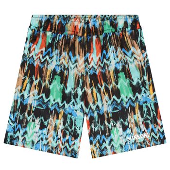 Boys Multi-Colored Zig Zag Swim Shorts